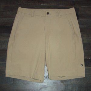 MENS LULULEMON COMMISION KHAKI SHORTS SIZE 32